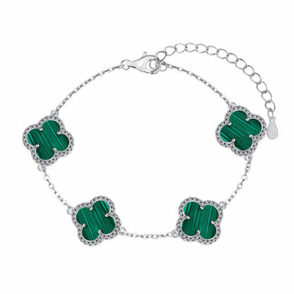 RareLucky Four-Leaf Clover Bracelet