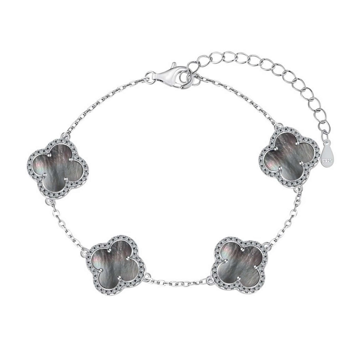 RareLucky Four-Leaf Clover Bracelet