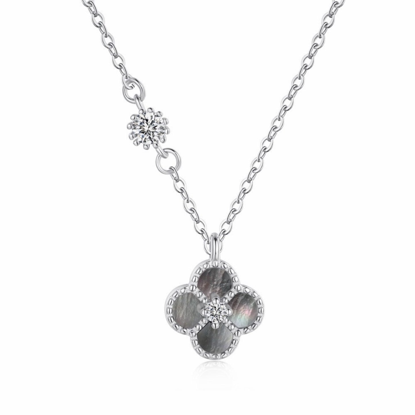 RareLucky Four-Leaf Clover Necklace