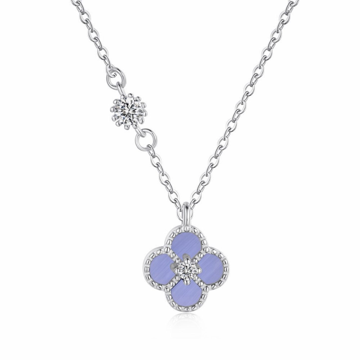 RareLucky Four-Leaf Clover Necklace
