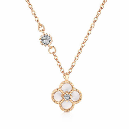 RareLucky Four-Leaf Clover Necklace