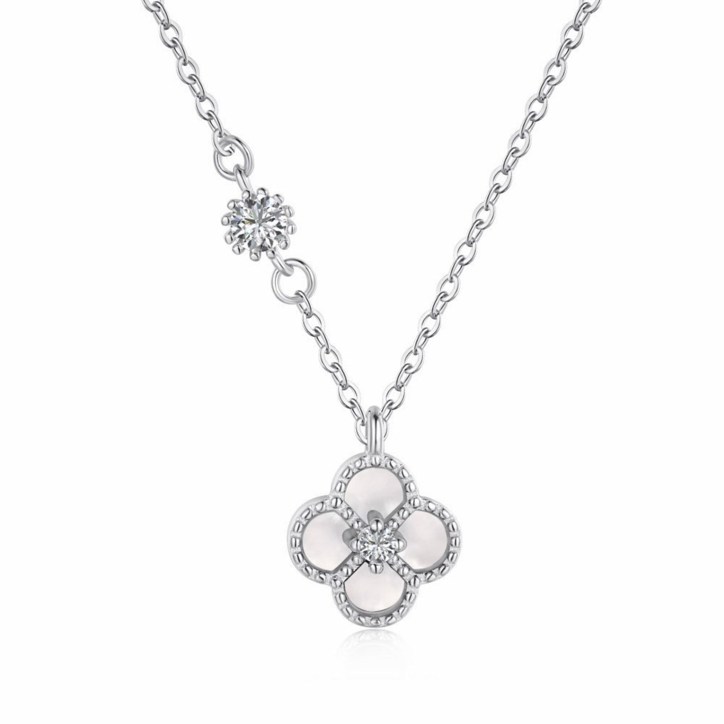 RareLucky Four-Leaf Clover Necklace
