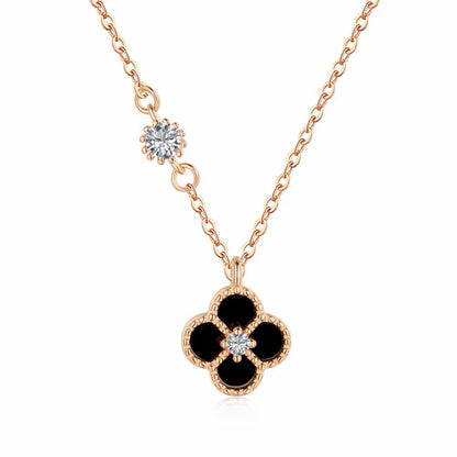 RareLucky Four-Leaf Clover Necklace