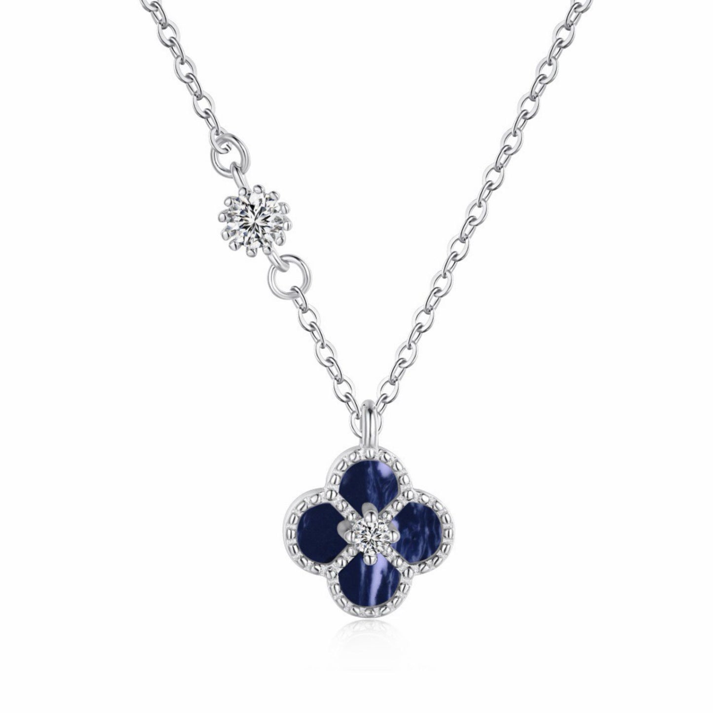 RareLucky Four-Leaf Clover Necklace