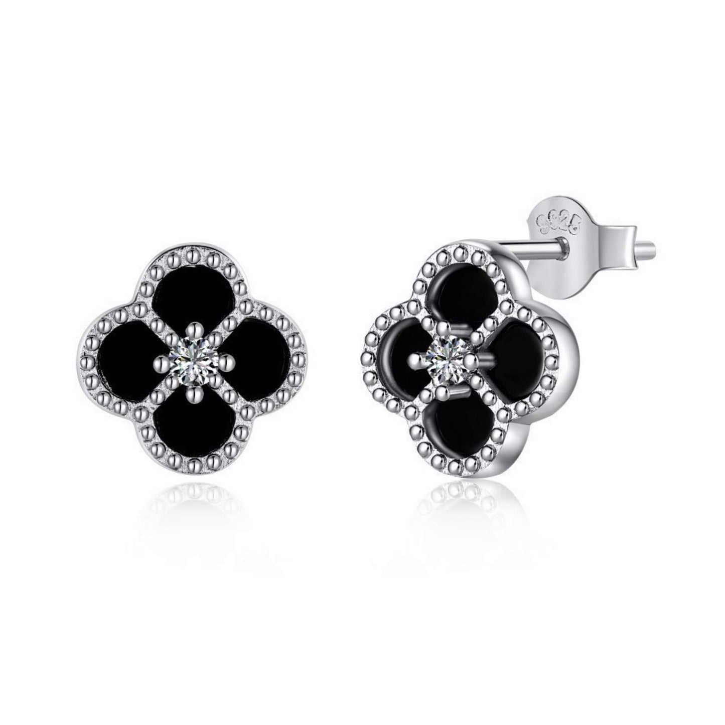 RareLucky Four-Leaf Clover Earrings