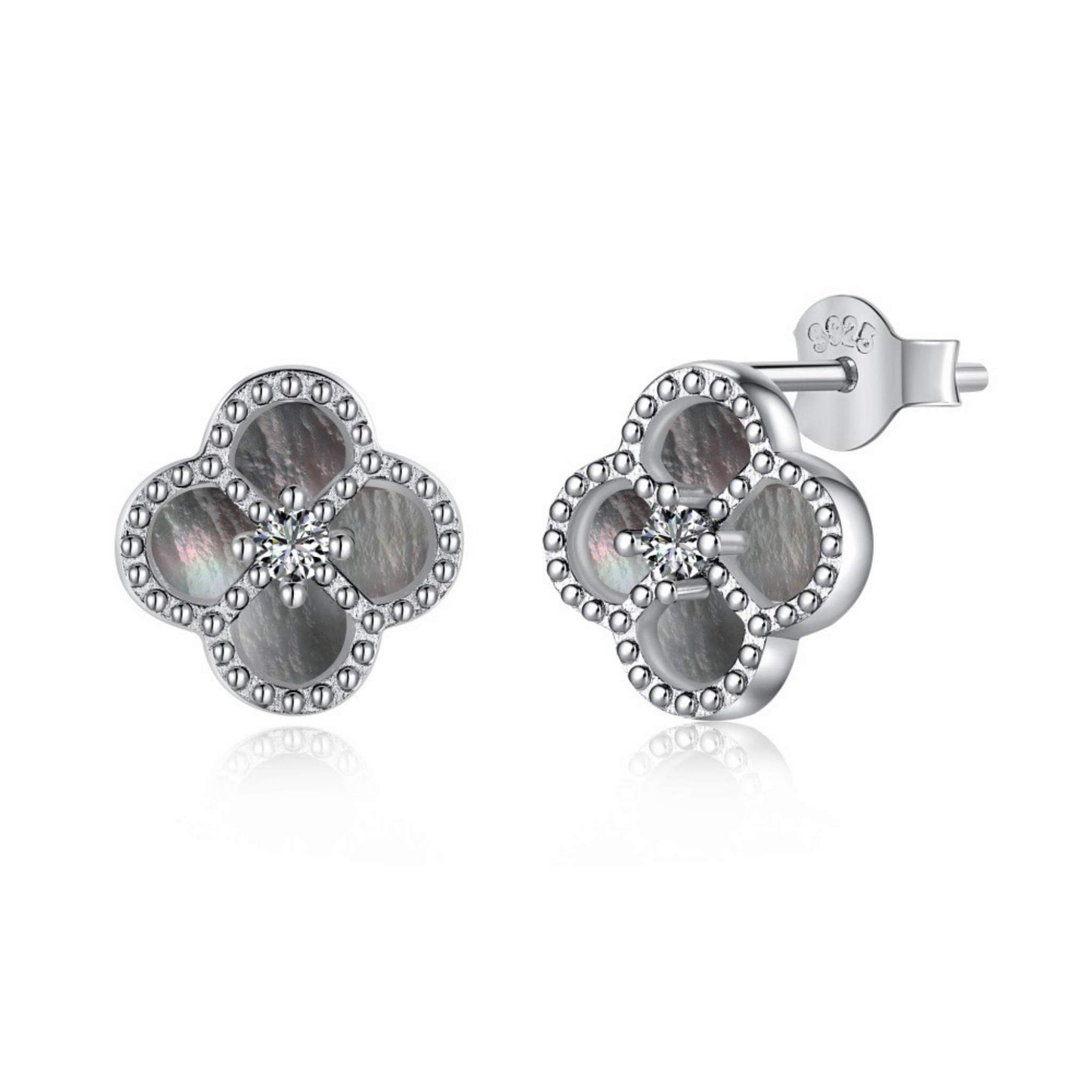 RareLucky Four-Leaf Clover Earrings