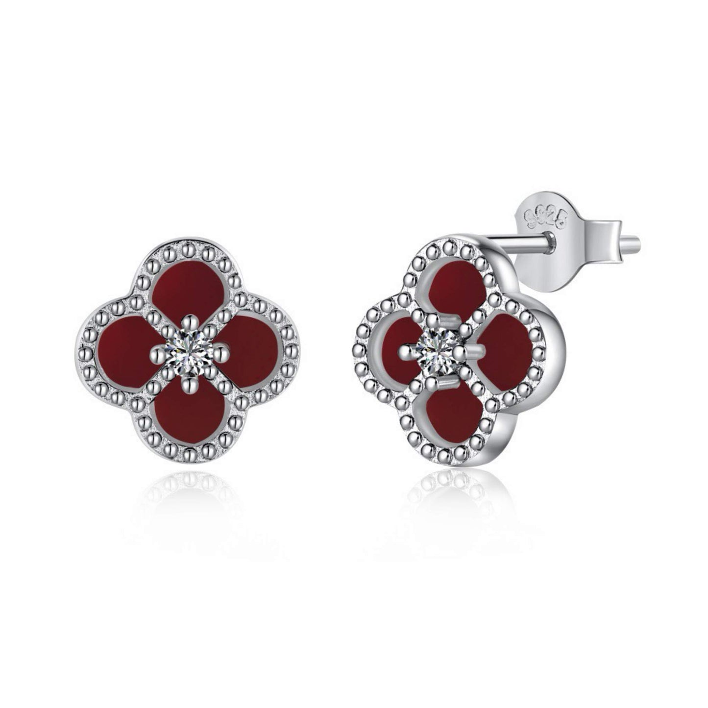 RareLucky Four-Leaf Clover Earrings
