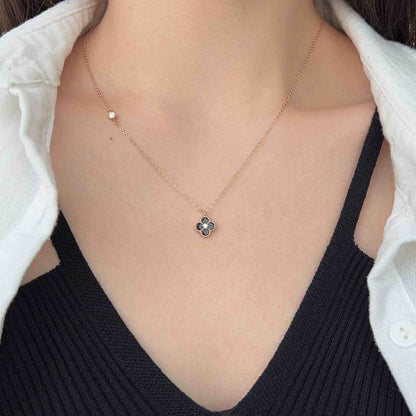 RareLucky Four-Leaf Clover Necklace