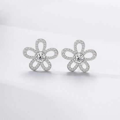 RareLucky Openwork Bloom Moissanite Set