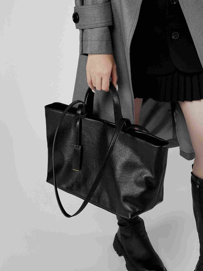 Vintage Leather Tote Bag