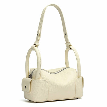 Top-Grain Cowhide Bowling Boston Bag