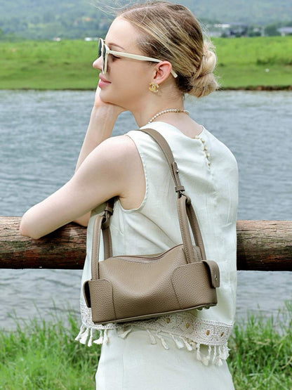 Top-Grain Cowhide Bowling Boston Bag