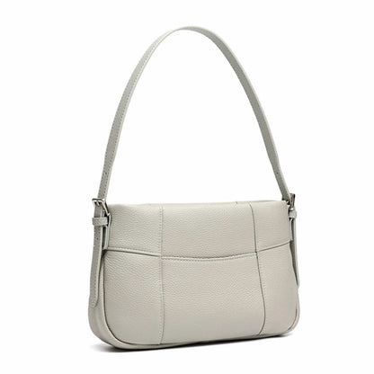 Patchwork Crescent Leather Shoulder Bag