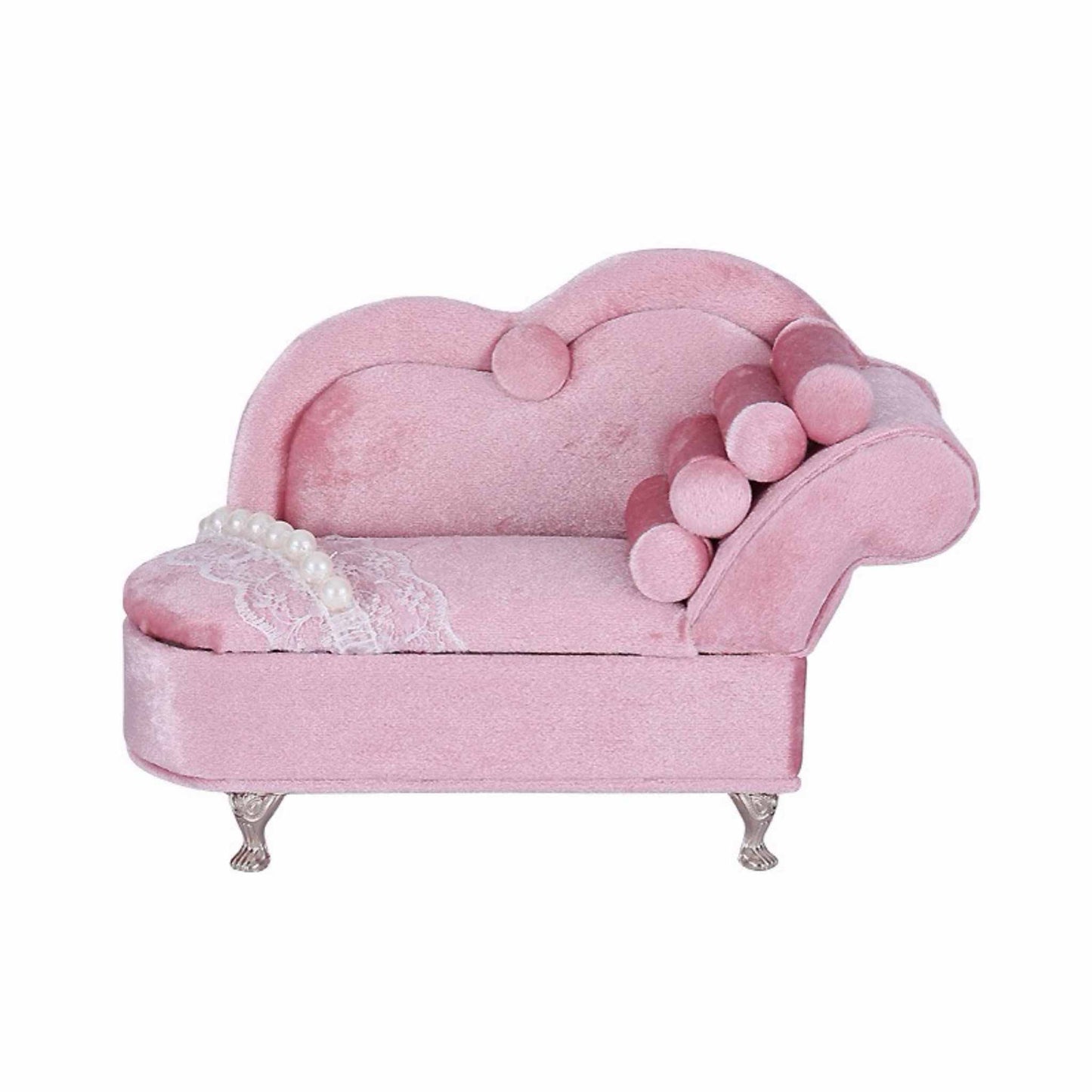 RareLucky Pink Velvet Furniture Jewelry Boxes – 7 Styles & Full Set