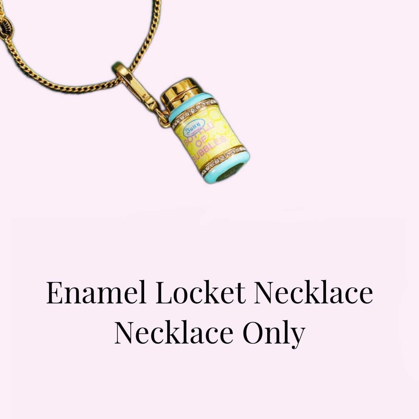 Mystic Potion Bottle Enamel Locket Necklace