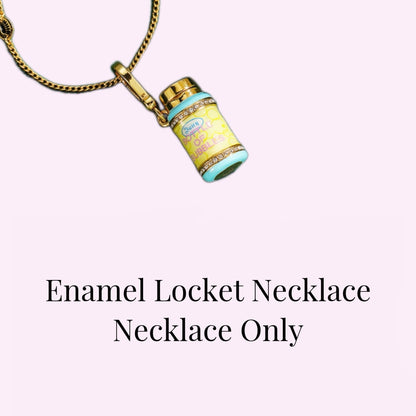 Mystic Potion Bottle Enamel Locket Necklace