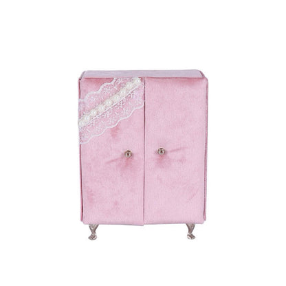 RareLucky Pink Velvet Furniture Jewelry Boxes – 7 Styles & Full Set