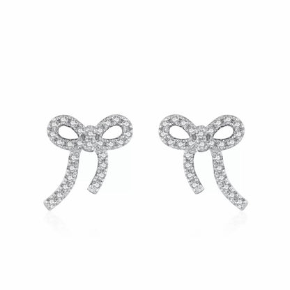 RareLucky Silver Bow S925 Jewelry Set