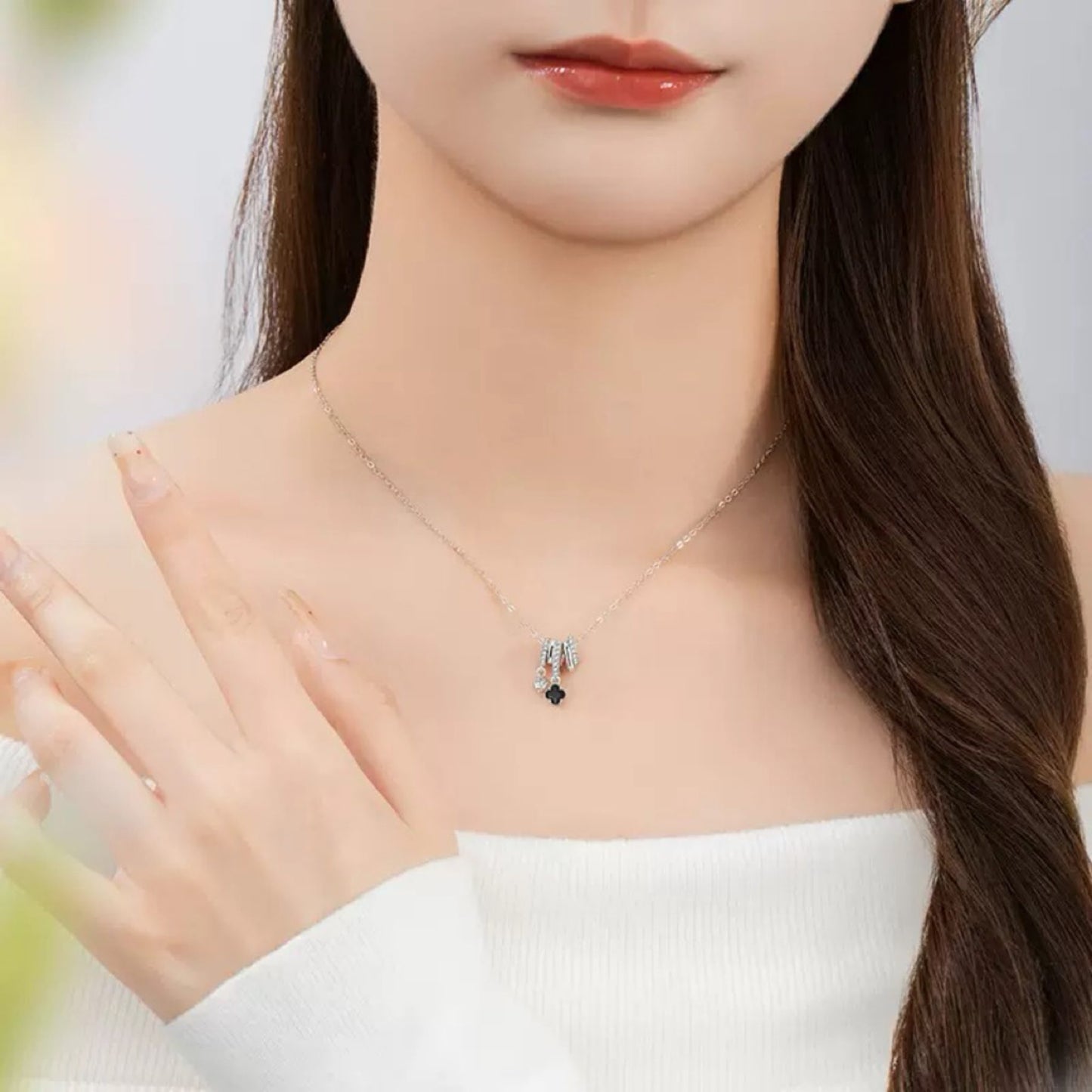 RareLucky Black Clover S925 Jewelry Set
