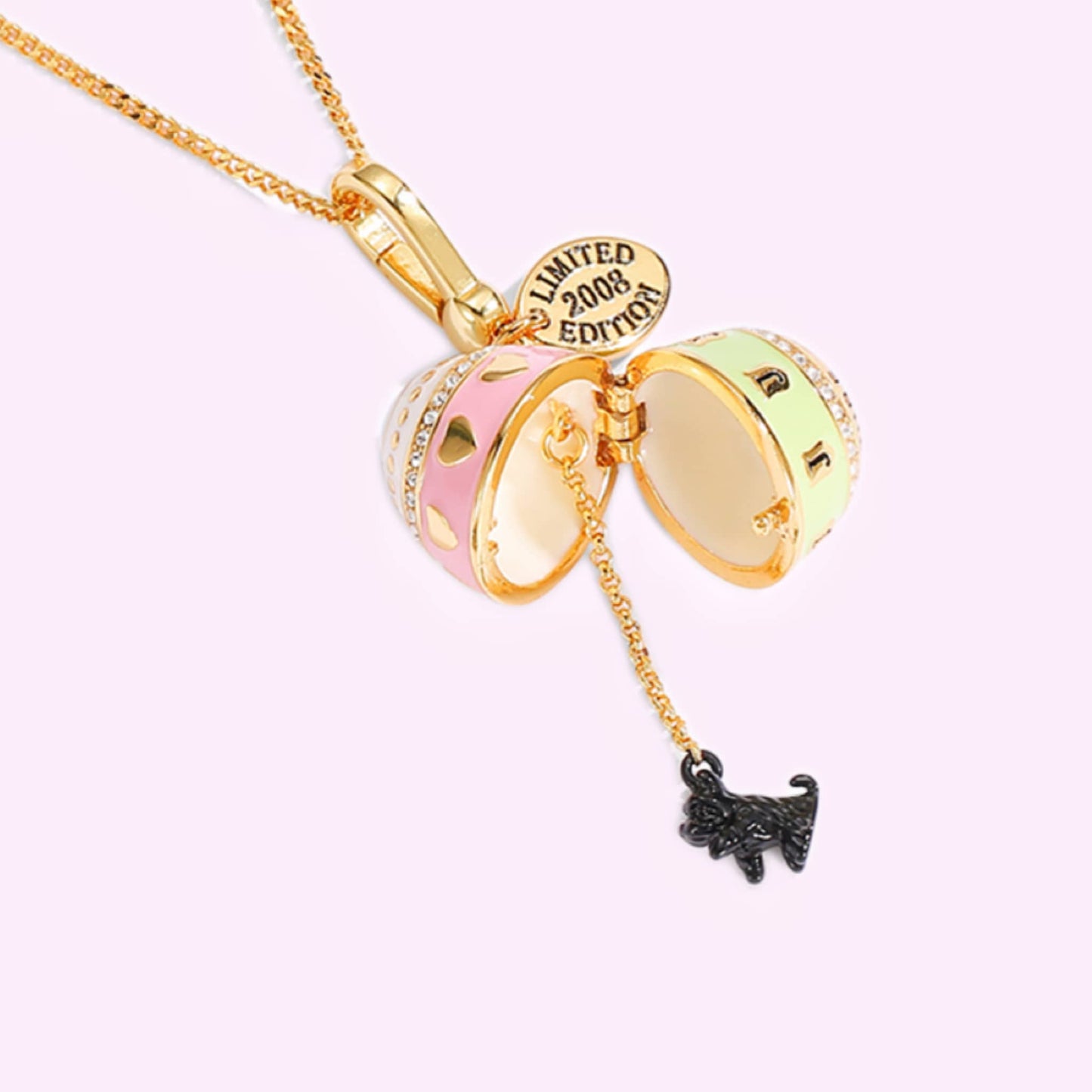 Lucky Egg Puppy Locket Necklace + 4 Mystery Mini Bags
