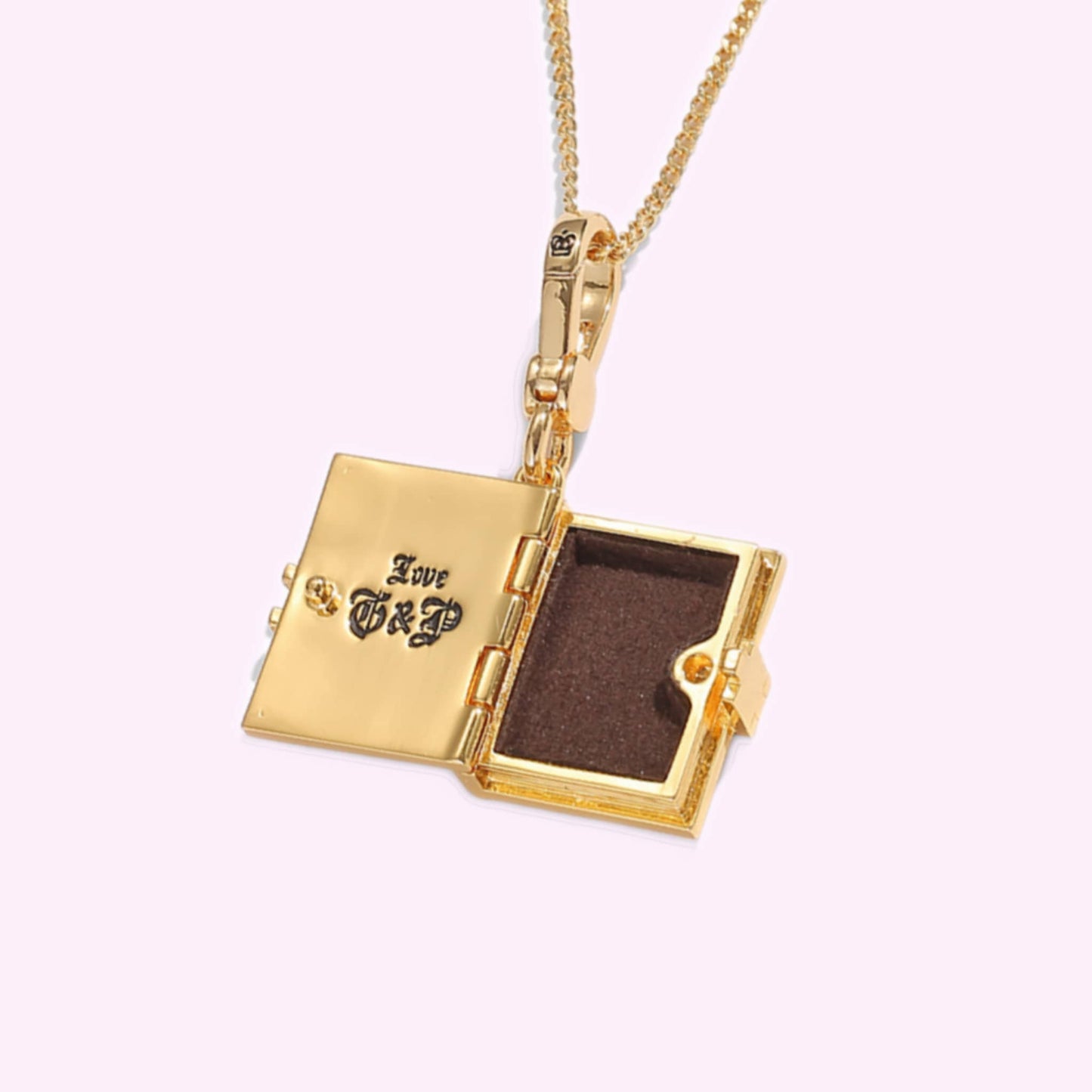 Collar con relicario en forma de corazón Candy Gem + 4 mini bolsas misteriosas