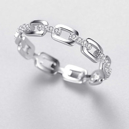 RareLucky Chain Link Spark S925 Ring