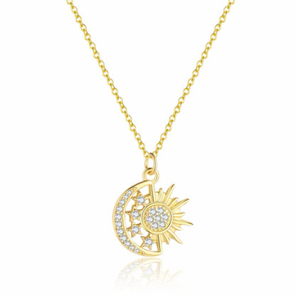 RareLucky Celestial Moon & Star S925 Jewelry Set