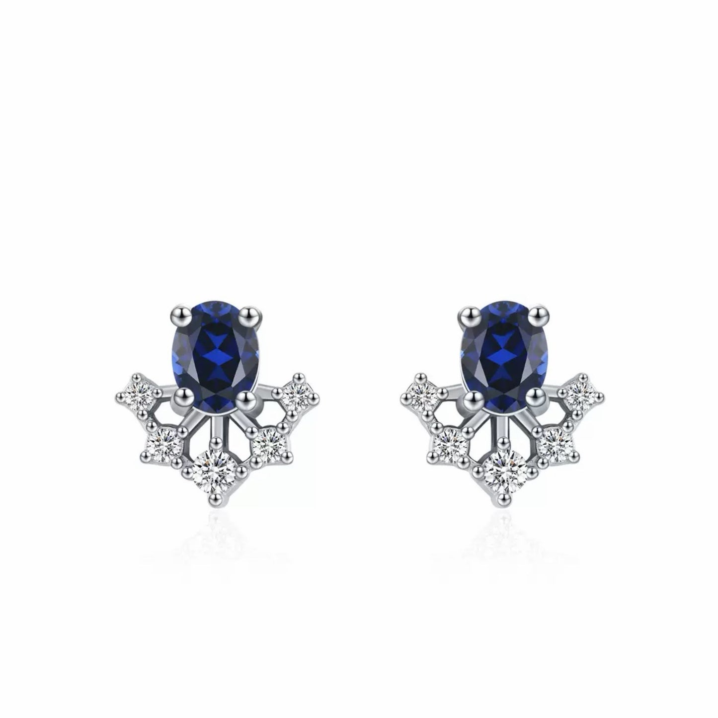 RareLucky Blue Prism S925 Necklace & Studs Set