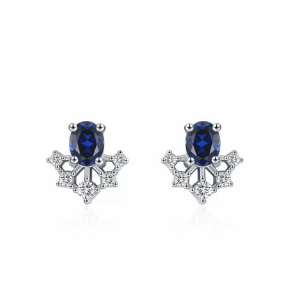RareLucky Blue Prism S925 Necklace & Studs Set