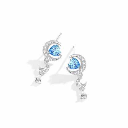 RareLucky Moon Heart S925 Jewelry Set