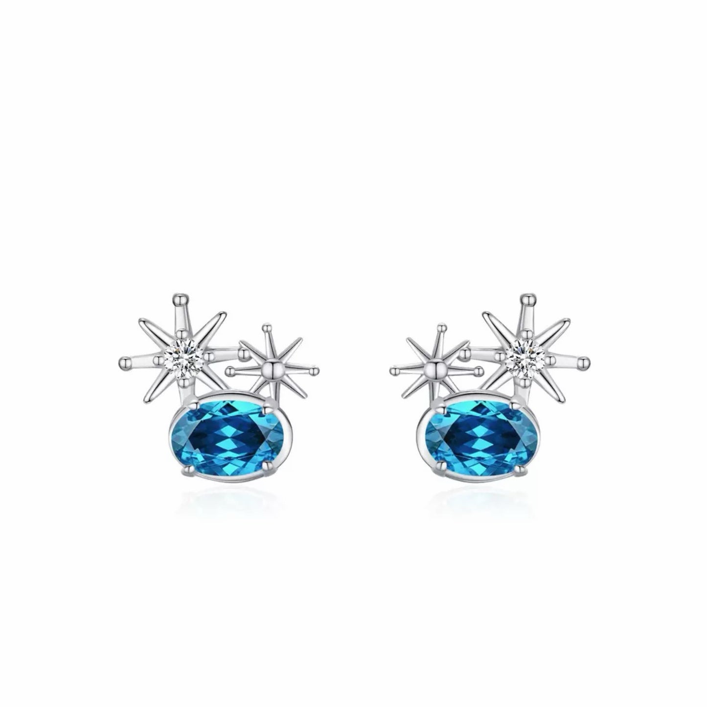 RareLucky Blue Galaxy S925 Jewelry Set