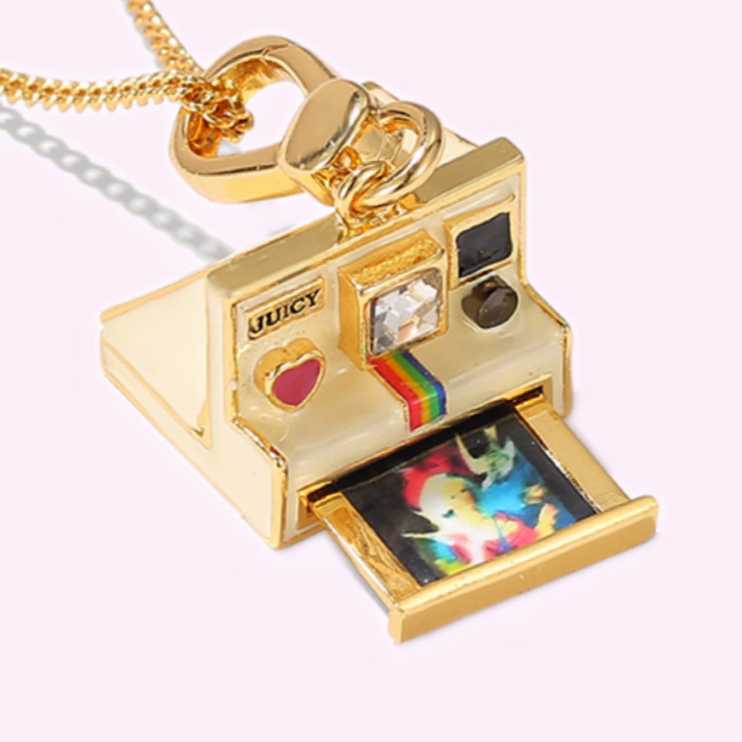 Vintage Instant Camera Locket Necklace + 4 Mystery Mini Bags