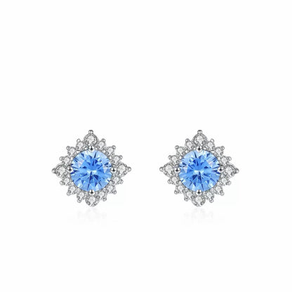 RareLucky Blue Snowflake S925 Jewelry Set