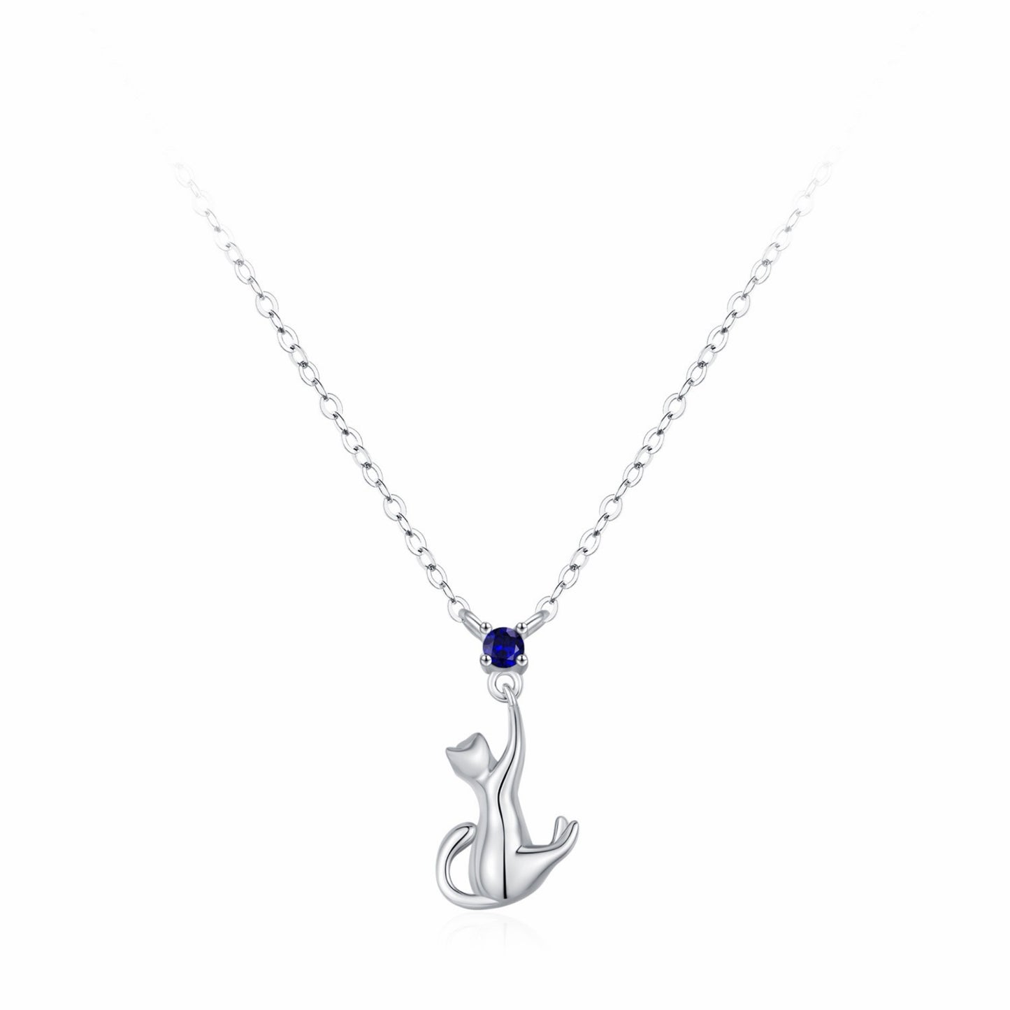 RareLucky Blue Cat S925 Jewelry Set