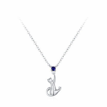 RareLucky Blue Cat S925 Jewelry Set