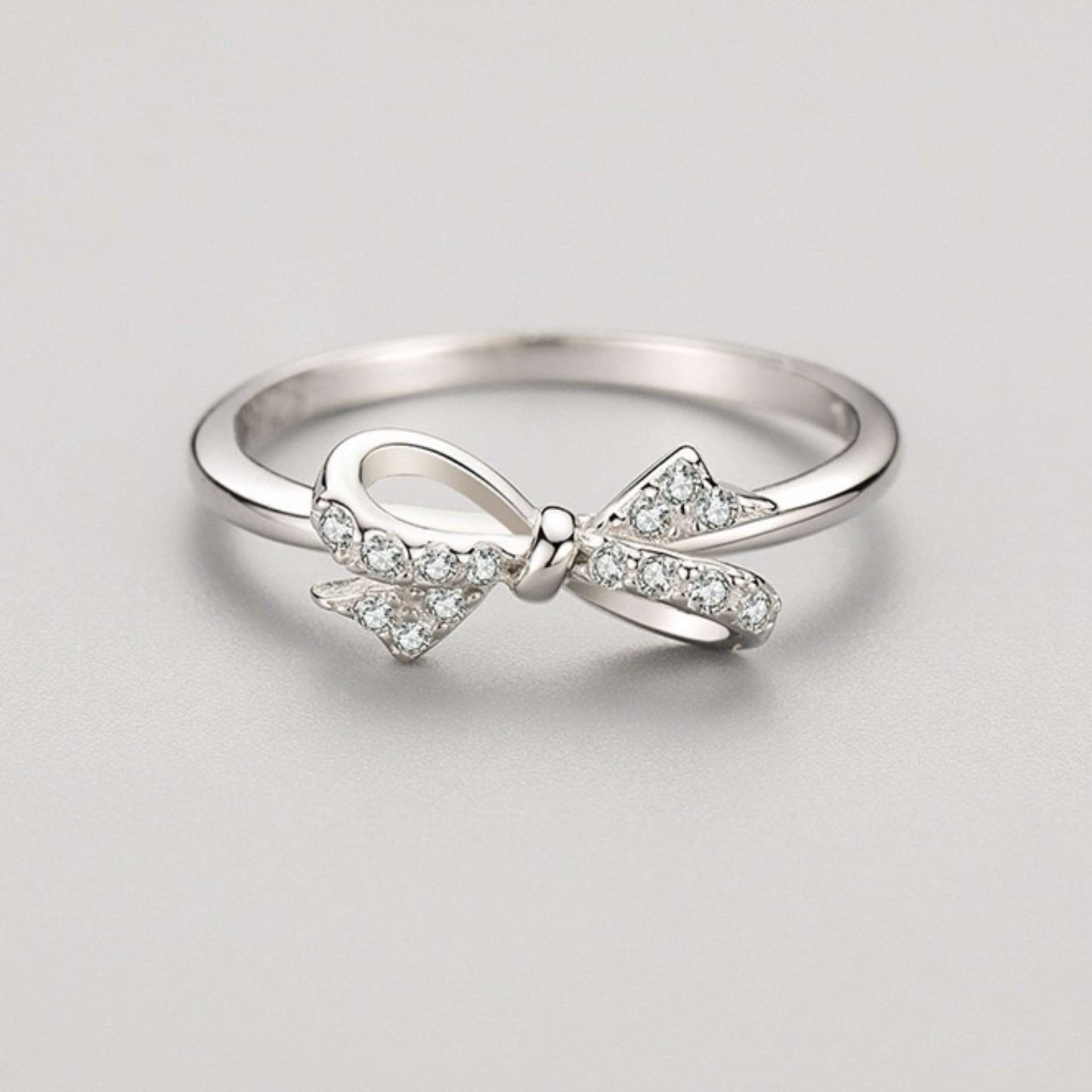 RareLucky Silver Bow S925 Ring