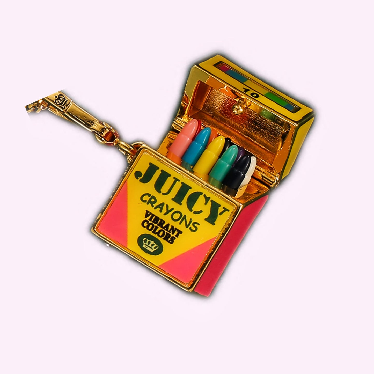 Crayon Box Locket Necklace + 4 Mystery Mini Bags