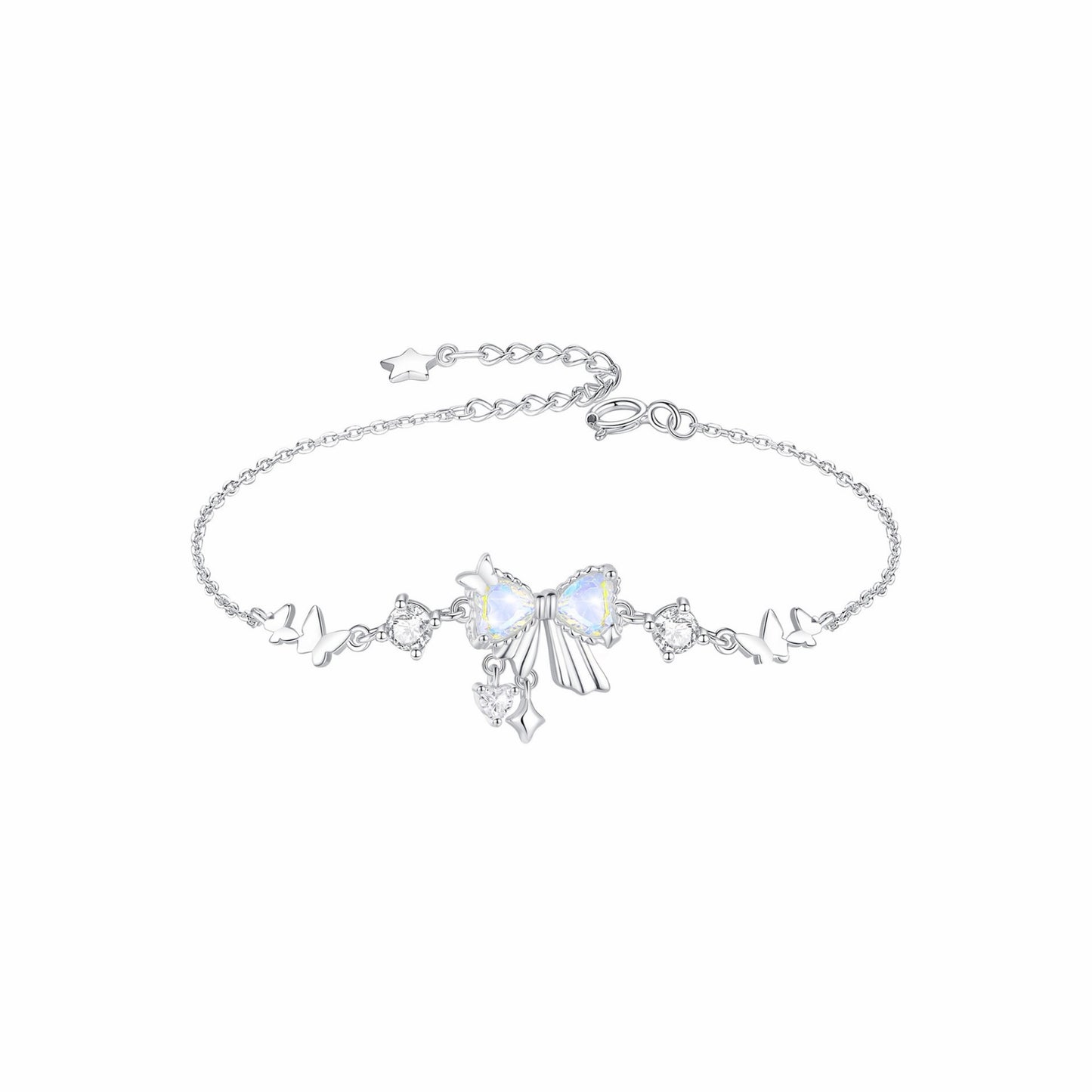 RareLucky Aurora Teardrop Bow S925 Jewelry Set