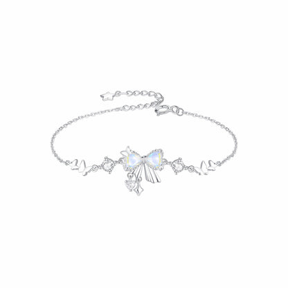 RareLucky Aurora Teardrop Bow S925 Jewelry Set