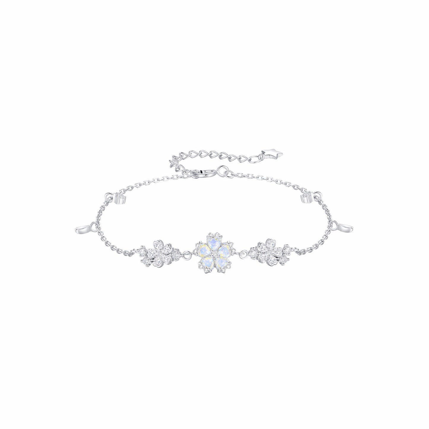 RareLucky Rotating Aurora Sakura S925 Necklace & Bracelet Set