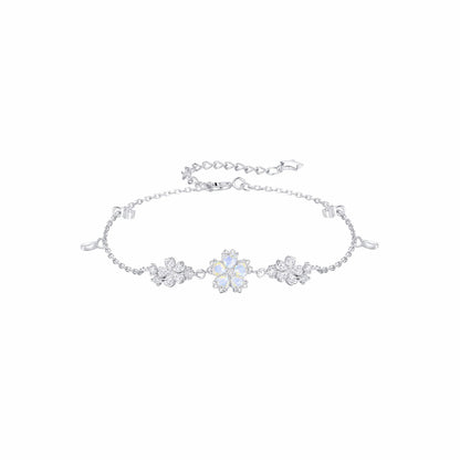 RareLucky Rotating Aurora Sakura S925 Necklace & Bracelet Set