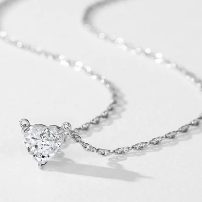 RareLucky Crystal Heart S925 Jewelry Set