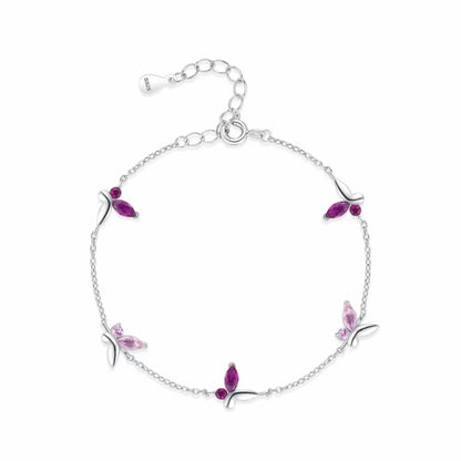 RareLucky Purple Butterfly S925 Jewelry Set