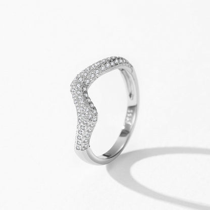 RareLucky Wave Spark S925 Ring