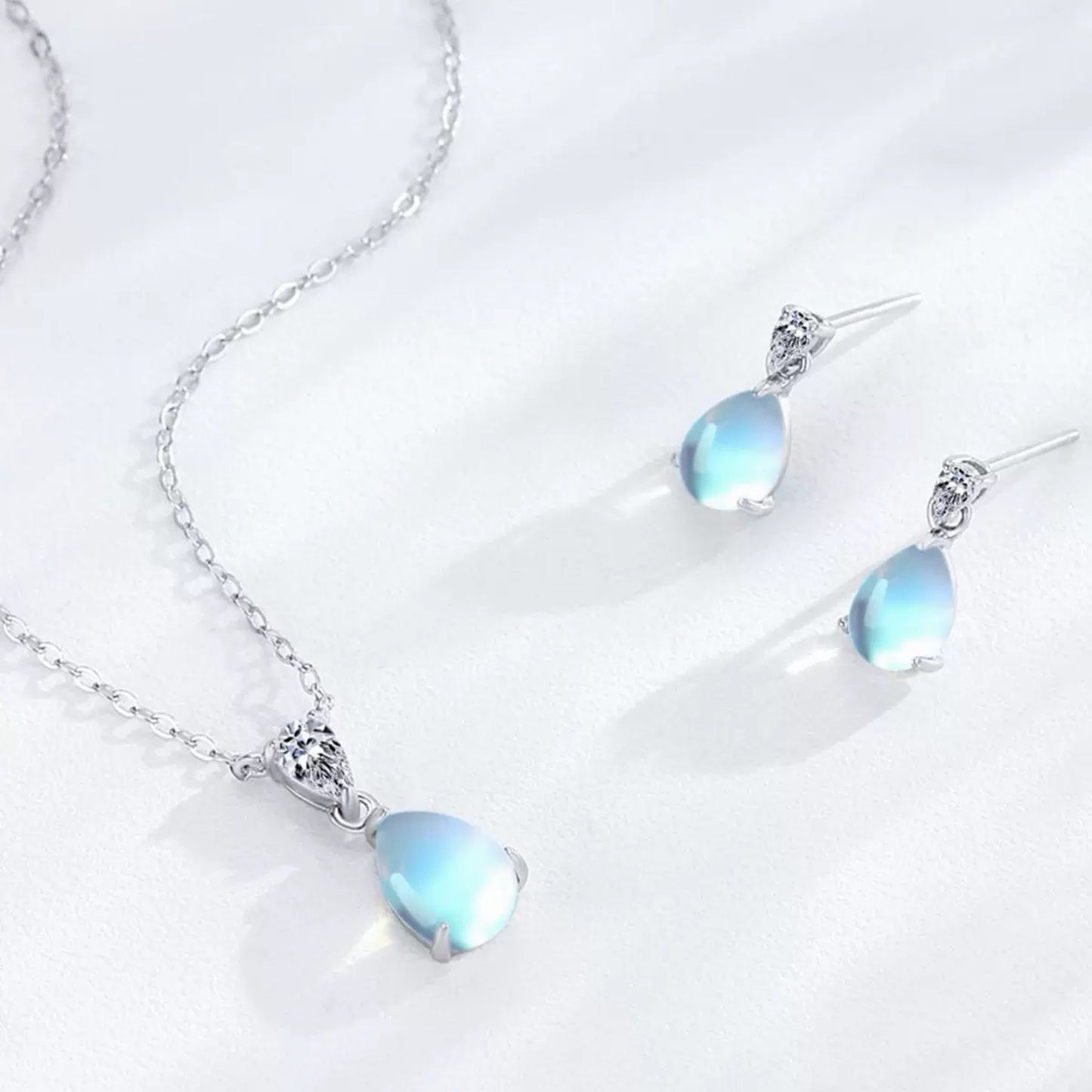 RareLucky Blue Dewdrop S925 Jewelry Set