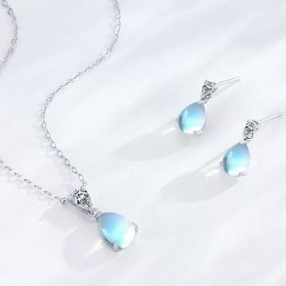 RareLucky Blue Dewdrop S925 Jewelry Set