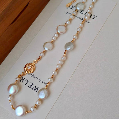 Golden Bloom Pearl Jewelry