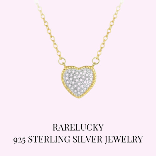 RareLucky Golden Heart S925 Jewelry