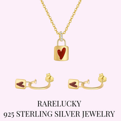 RareLucky Love Lock S925 Jewelry Set