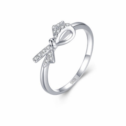 RareLucky Silver Bow S925 Ring